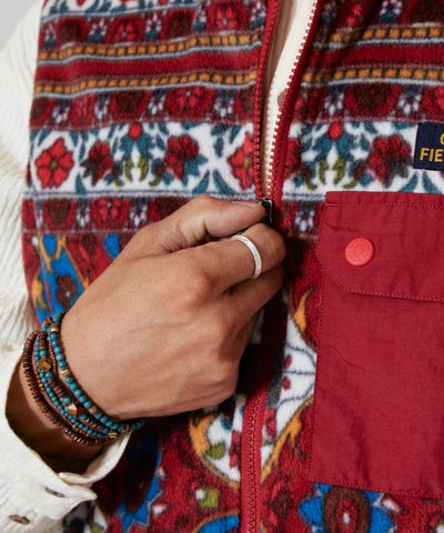 Amina x grn Kilim Pattern Fleece Vest