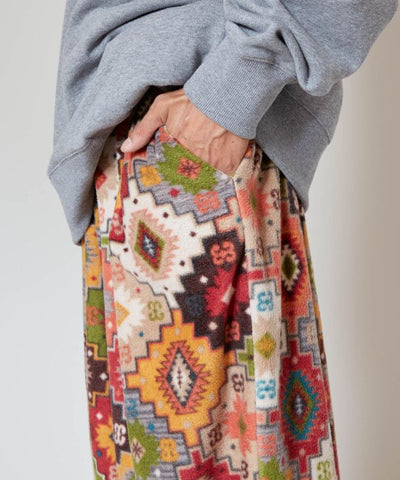 Amina x grn Kilim Pattern Fleece Pants