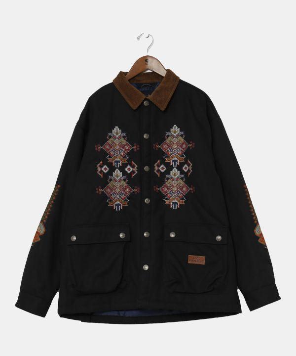 Amina x grn Kilim Pattern Embroidered Jacket