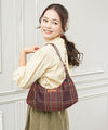 Checkered 2 Way Round Bag