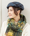 Wool Plaid Beret Hat