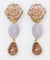 Czech Glass Flower Drop Earrings