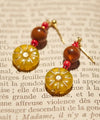 Czech Glass Suns Earrings