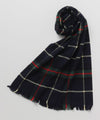 Pierre Quioc Checkerred Scarf