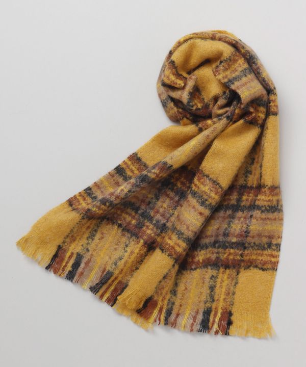 Pierre Quioc Checkerred Scarf