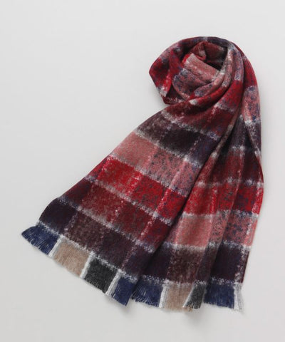 Pierre Quioc Checkerred Scarf