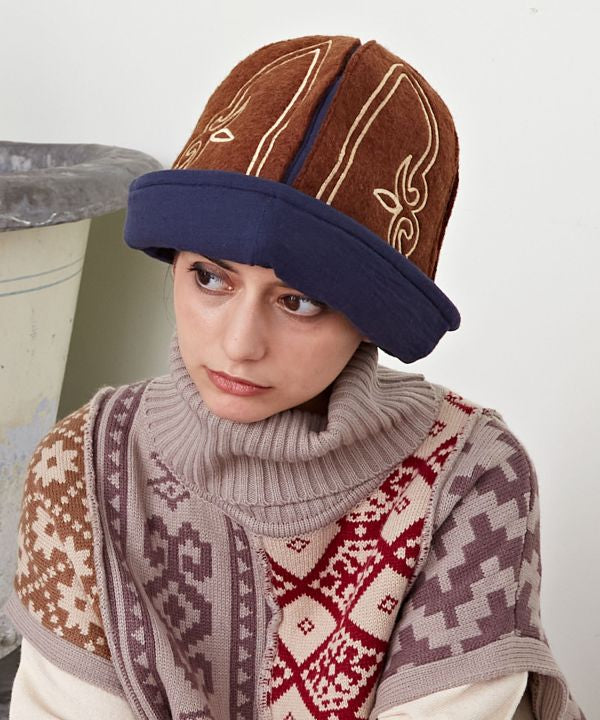 Embroidered Brimless Hat