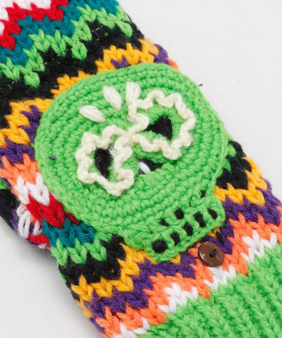 Handknit Calavera Gloves