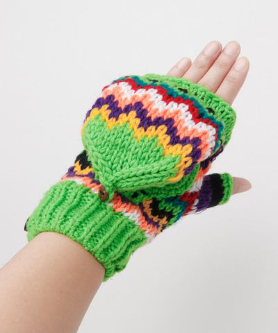 Handknit Calavera Gloves