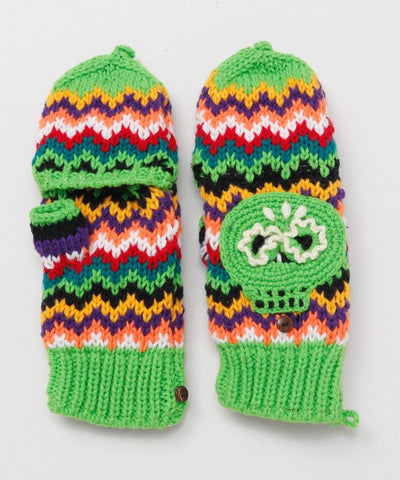 Handknit Calavera Gloves