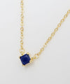 Square Cut Lapis Lazuli Necklace