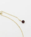 Square Cut Garnet Necklace