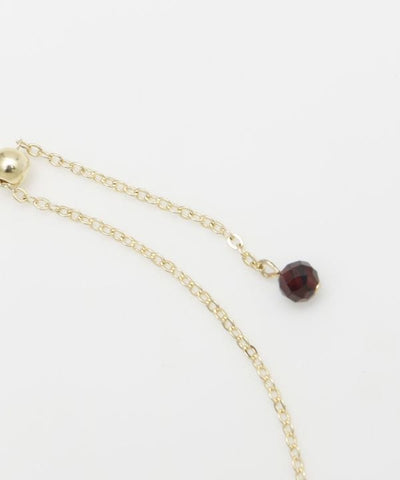 Square Cut Garnet Necklace