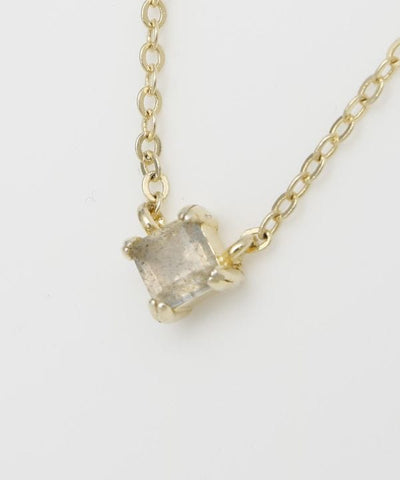 Square Cut Labradorite Necklace