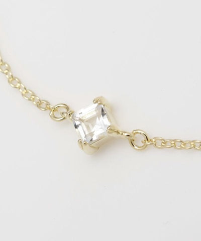 Square Cut Crystal Bracelet