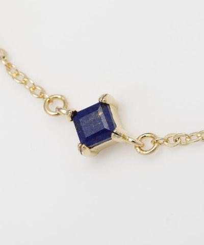 Square Cut Lapis Lazuli Bracelet