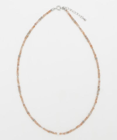 Square Shape Sunstone Beads Necklace