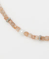 Square Shape Sunstone Beads Necklace