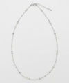 Square Shape Rainbow Moonstone Beads Necklace