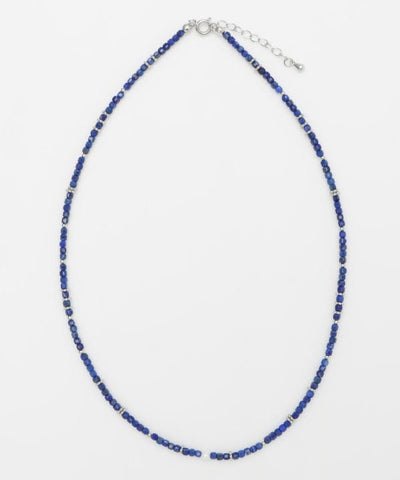 Square Shape Lapis Lazuli Beads Necklace