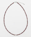 Square Shape Garnet Beads Necklace