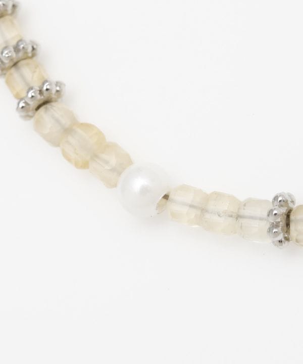 Square Shape Citrine Beads Bracelet