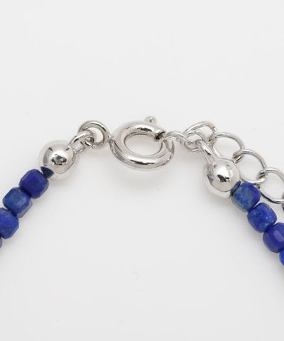 Square Shape Lapis Lazuli Beads Bracelet