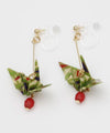 Origami Crane Clip Earrings