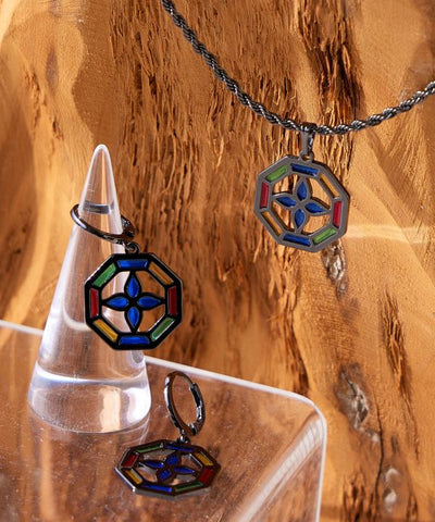 Stained Glass Like Necklace