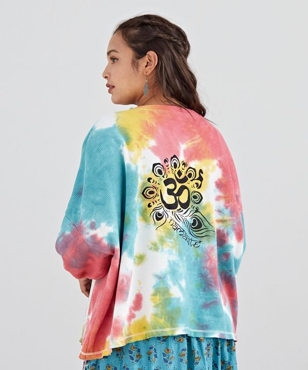 Tie Dye Waffle Long Sleeve T-shirt