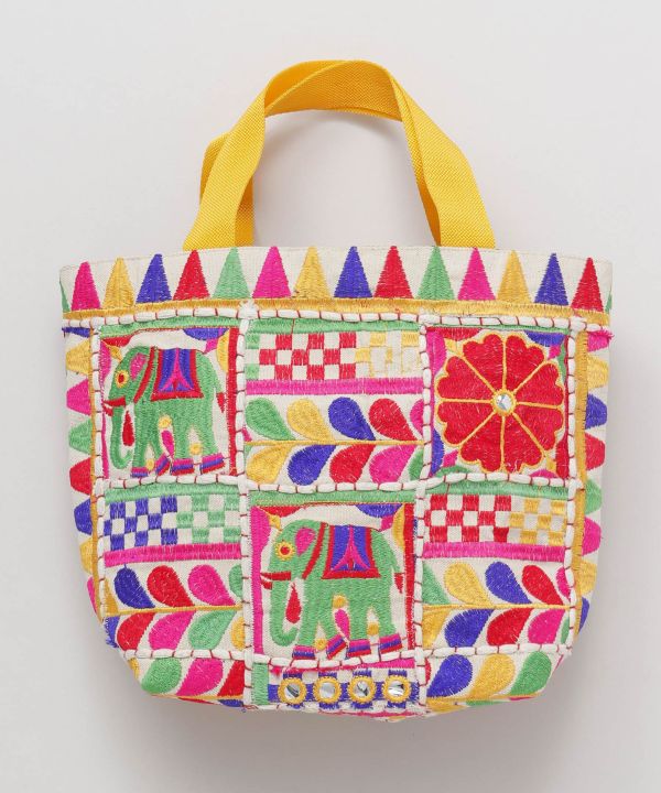 Colorful Embroidered Handbag