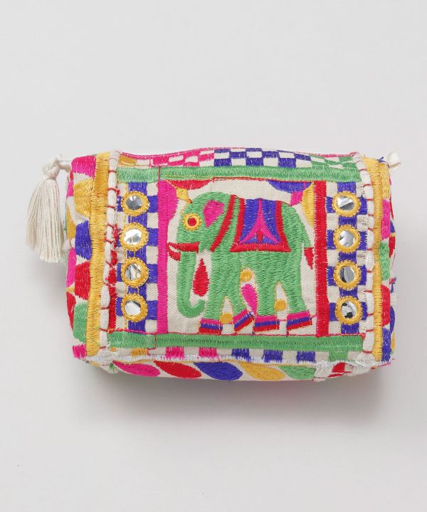 Colorful Embroidered Pouch