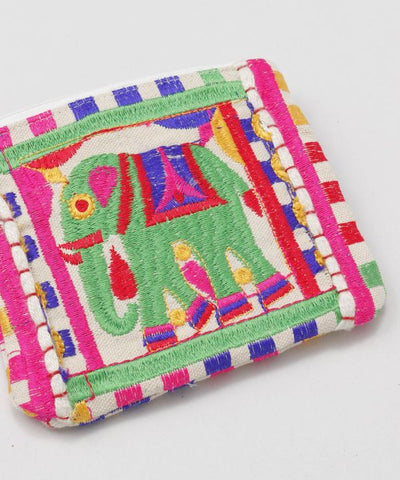 Colorful Embroidered Small Pouch