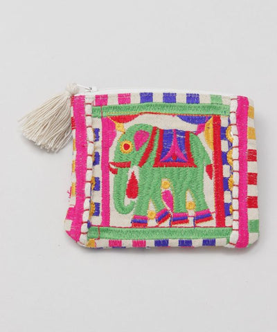 Colorful Embroidered Small Pouch