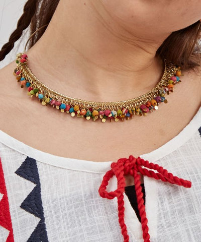 Multicoloured Choker Necklace