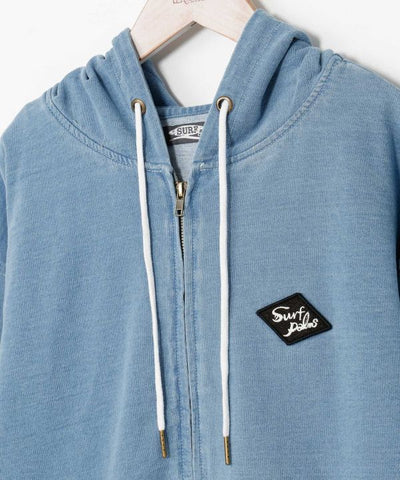 SURF＆Palms Brushed Zip Up Hoodie