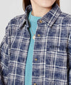 SURF＆Palms Bleached Check Shirt Dress