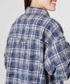 SURF＆Palms Bleached Check Shirt Dress