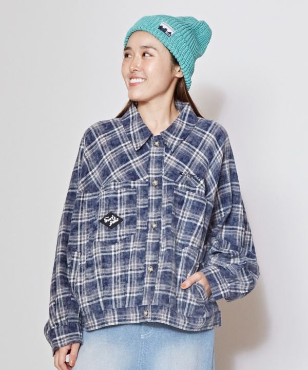 SURF＆Palms Bleached Check Jacket