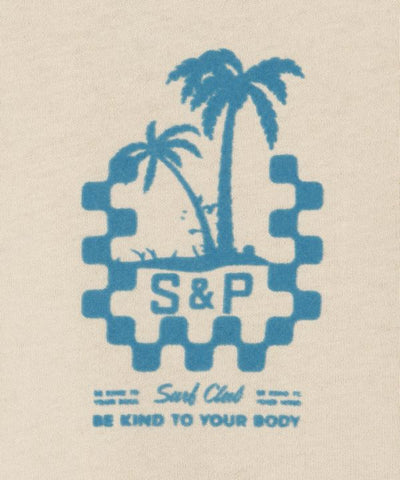 SURF＆Palms Vintage Like Graphic T-shirt