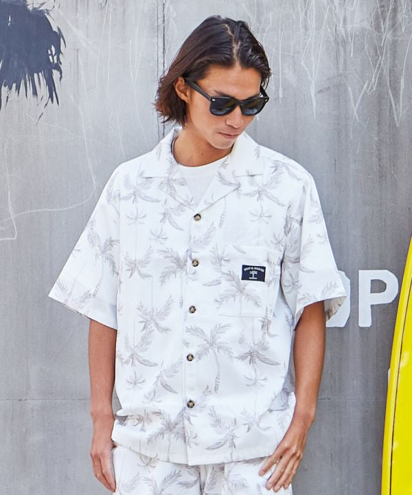 SURF＆Palms Bold Pattern Print Shirt