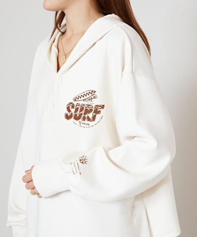 SURF＆Palms Cardboard Knit Hoodie