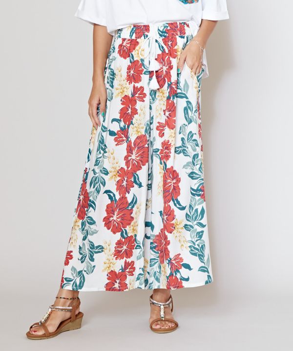 Hibiscus Palazzo Pants