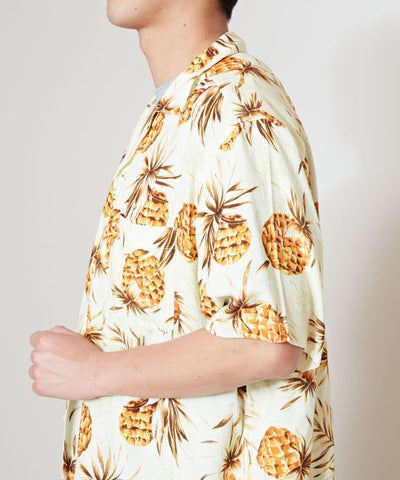 SURF＆Palms Hawaiian Shirt