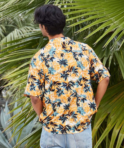 SURF＆Palms Hawaiian Shirt