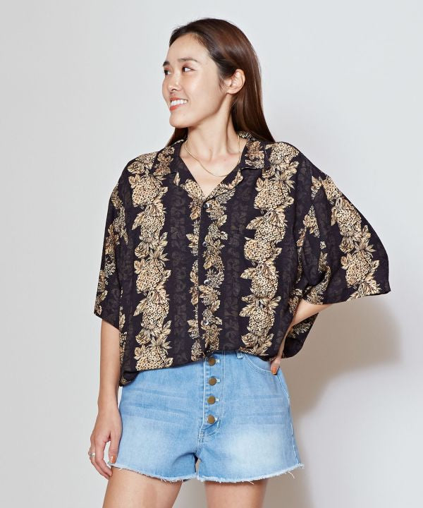 SURF＆Palms Hawaiian Shirt