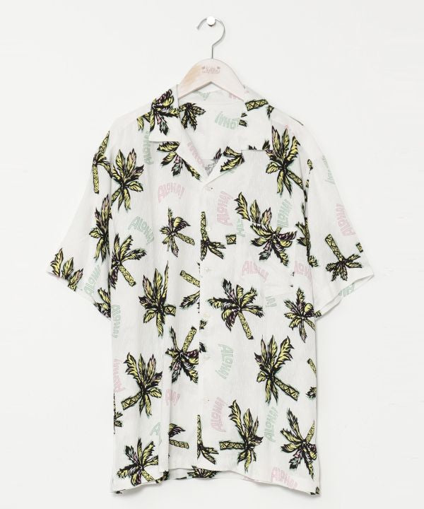 SURF＆Palms Hawaiian Shirt