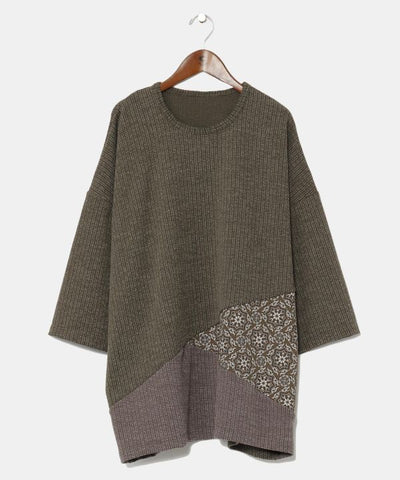 Men's Patchwork Slouchy Top