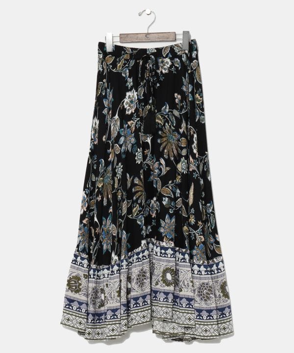 Vintage Like Floral Long Skirt