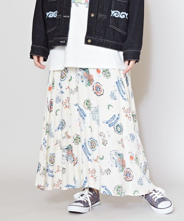 Traveling Caravela Long Skirt